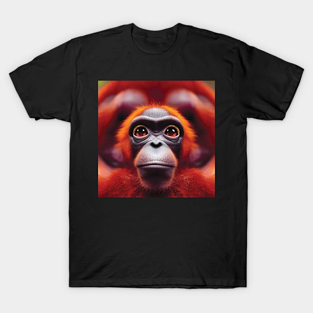 Cute Baby Orangutan T-Shirt by Geminiartstudio